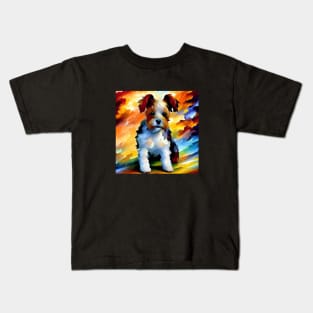 Long-Haired Terrier / Jack Russell Terrier Kids T-Shirt